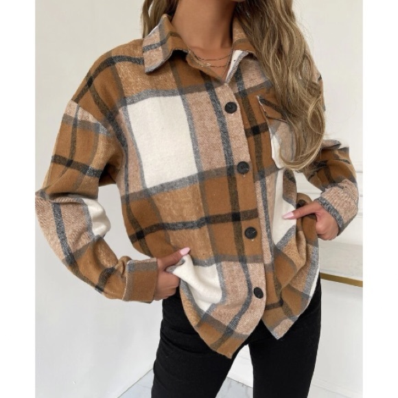 Plaid button down jacket - Picture 6 of 6